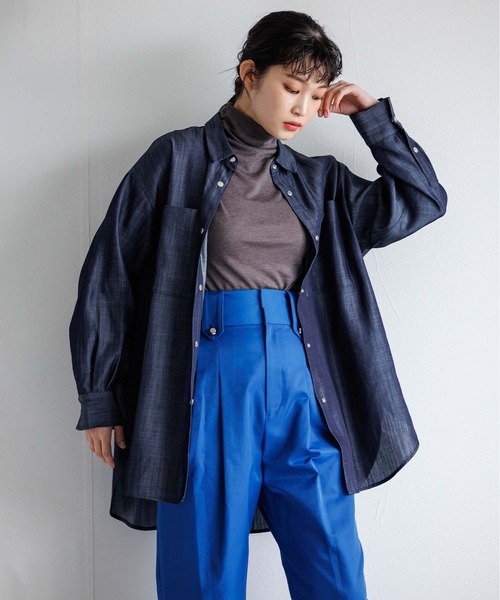 Anside（アンサイド）の「DENIMオーバーシャツ（シャツ/ブラウス