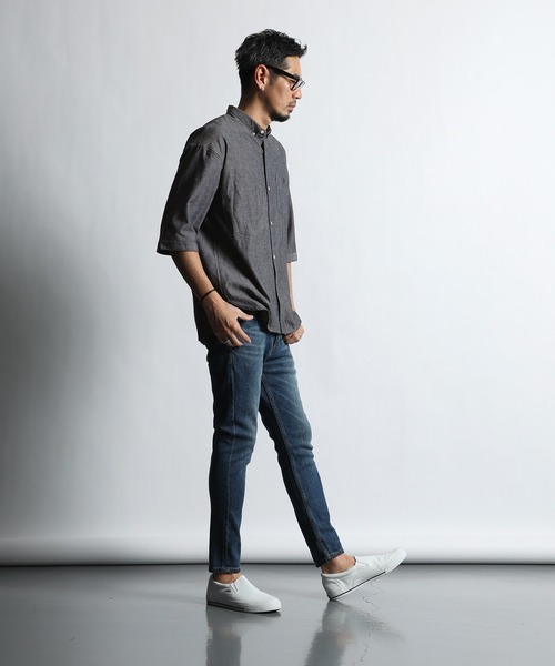 ちっち☆ CHIKASHITSU + | 【Chikashitsu +】compact stitch rib t-shirt