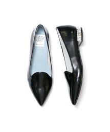 【レインフェア¥1,000OFF|9/23(水)まで】ポインテッドトゥ ビジューヒール パンプス