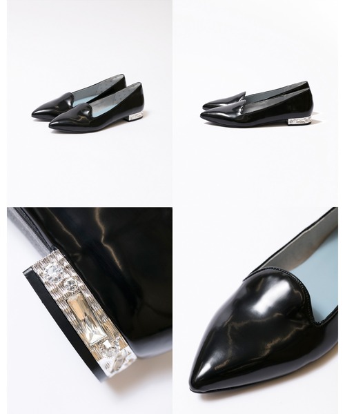 Emma Francis(エマフランシス)の「ポインテッドトゥ ビジューヒール パンプス(パンプス・レディース・ブラック/ホワイト・22.5cm/24.5cm/23.5cm/24.0cm/23.0cm/25.0cm/22.0cm)」の6枚目の写真