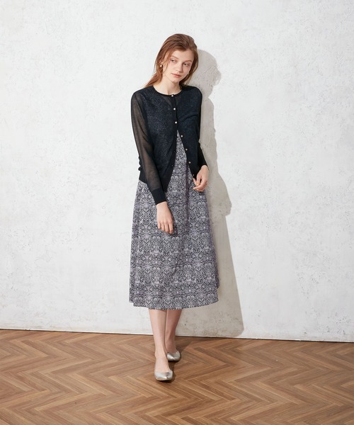 LE SOUK HOLIDAY(ルスークホリデー)の「リバティプリントワンピース(ワンピース・レディース・ネイビー・M/L)」の12枚目の写真