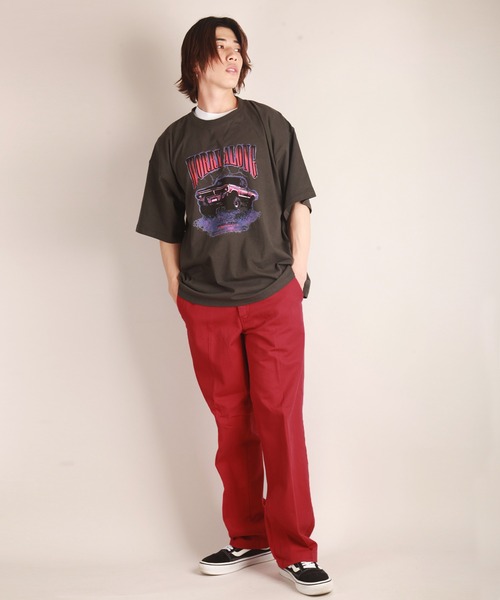 LONSDALE（ロンズデール）の「LONSDALE ストレッチツイル ワーカーズ カラーパンツ（その他パンツ・メンズ・グリーン/ブラック/オレンジ/レッド/ブルー・L/M/S/LL）」の13枚目の写真