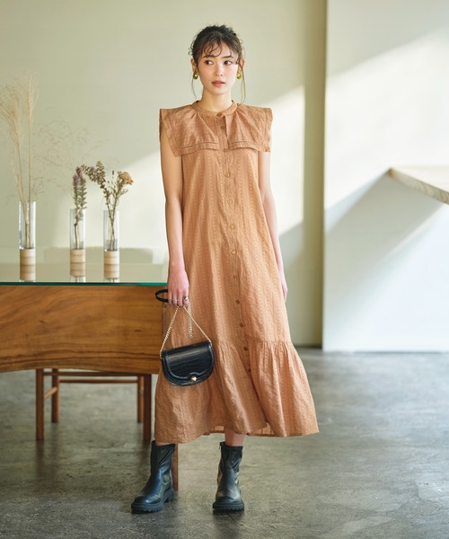 GeeRA(ジーラ)の「コットンセーラーカラーワンピース(ワンピース・レディース・ブラック/キャメル・MEDIUM/LARGE/X-LARGE)」の10枚目の写真
