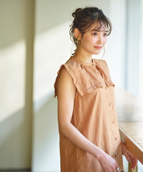 GeeRA(ジーラ)の「コットンセーラーカラーワンピース(ワンピース・レディース・ブラック/キャメル・MEDIUM/LARGE/X-LARGE)」の15枚目の写真