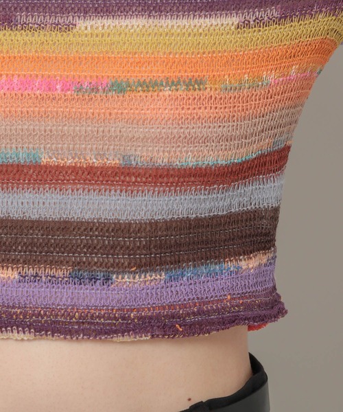 ALAND（エーランド）の「3.3Field Trip／ボーダークロップY 2295121（Tシャツ/カットソー・レディース・グリーン/オレンジ・FREE）」の14枚目の写真