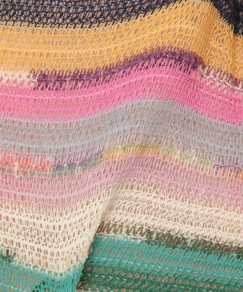 ALAND（エーランド）の「3.3Field Trip／ボーダークロップY 2295121（Tシャツ/カットソー・レディース・グリーン/オレンジ・FREE）」の16枚目の写真