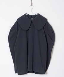ホリデー HOLIDAY SUPER FINE DRY PURITAN COLLAR SS ショートスリーブシャツ ブルー サイズ：ONE HOLIDAY（ホリデイ）の「SUPER FINE DRY PURITAN COLLAR L/S