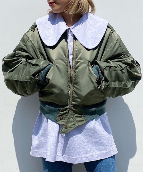 ホリデー HOLIDAY SUPER FINE DRY PURITAN COLLAR SS カットソー ブルー　グリーン サイズ：ONE HOLIDAY(ホリデー) SUPER FINE DRY PURITAN COLLAR SSカットソー