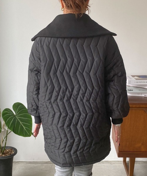 DONOBAN（ドノバン）の「キルティングライナージャケット（その他アウター・レディース・ブラック/アイボリー・F）」の17枚目の写真