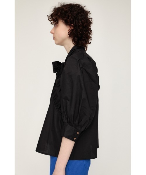 ブラウス シャツ gather design blouse / ギャザーデザインブラウス レディース MUHET ブラウス シャツ gather design blouse / ギャザー
