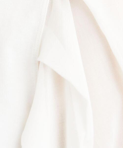 BEAUTY&YOUTH UNITED ARROWS（ビューティーアンドユースユナイテッドアローズ）の「コットン天竺シアー5分袖カットソー 2 -ウォッシャブル-（Tシャツ/カットソー・レディース・ブラック/オリーブ/ホワイト・FREE）」の4枚目の写真