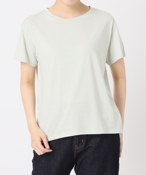 SLOBE IENA(スローブイエナ)の「SLOBEベーシックTシャツM(Tシャツ/カットソー・レディース・ブラウン/カーキ/イエロー/グリーン/グレー系その他/ピンク系その他・FREE)」の17枚目の写真