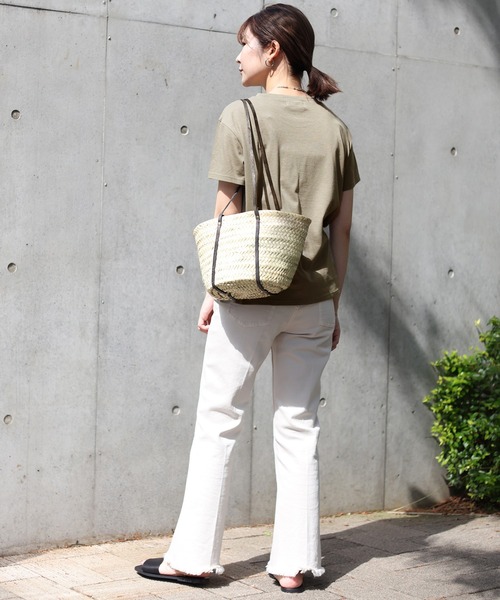SLOBE IENA(スローブイエナ)の「SLOBEベーシックTシャツM(Tシャツ/カットソー・レディース・ブラウン/カーキ/イエロー/グリーン/グレー系その他/ピンク系その他・FREE)」の19枚目の写真