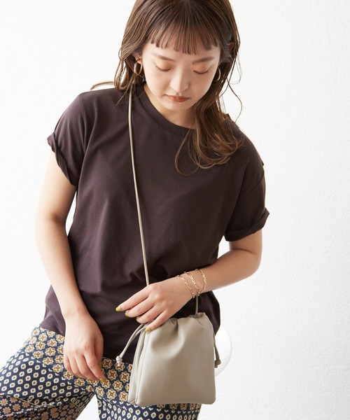 SLOBE IENA(スローブイエナ)の「SLOBEベーシックTシャツM(Tシャツ/カットソー・レディース・ブラウン/カーキ/イエロー/グリーン/グレー系その他/ピンク系その他・FREE)」の8枚目の写真
