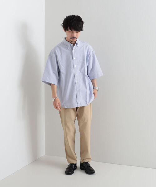 GLOSTER（グロスター）の「【GLOSTER/グロスター】「GUM STRETCH」 ウエストゴム テーパードイージーパンツ（その他パンツ・メンズ・ネイビー/ベージュ/チャコールグレー・M/L/S）」の4枚目の写真