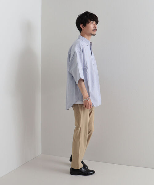 GLOSTER（グロスター）の「【GLOSTER/グロスター】「GUM STRETCH」 ウエストゴム テーパードイージーパンツ（その他パンツ・メンズ・ネイビー/ベージュ/チャコールグレー・M/L/S）」の6枚目の写真