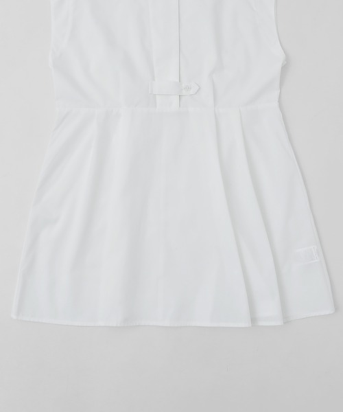 Fashion Letter（ファッションレター）の「スタンドカラー フレンチスリーブシャツ（シャツ/ブラウス・レディース・オフホワイト/パープル/グリーン/ブラック・M）」の19枚目の写真