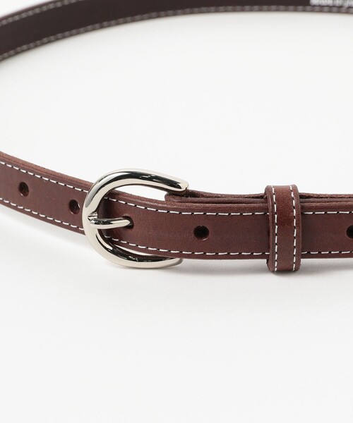 BEAMS LIGHTS(ビームスライツ)の「BEAMS LIGHTS / レザー ステッチベルト(ベルト・メンズ・ブラック/ブラウン・MEDIUM/LARGE)」の8枚目の写真