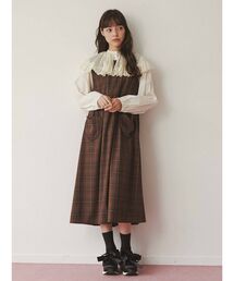 merry jenny | チェックハートポケットワンピース(ワンピース)