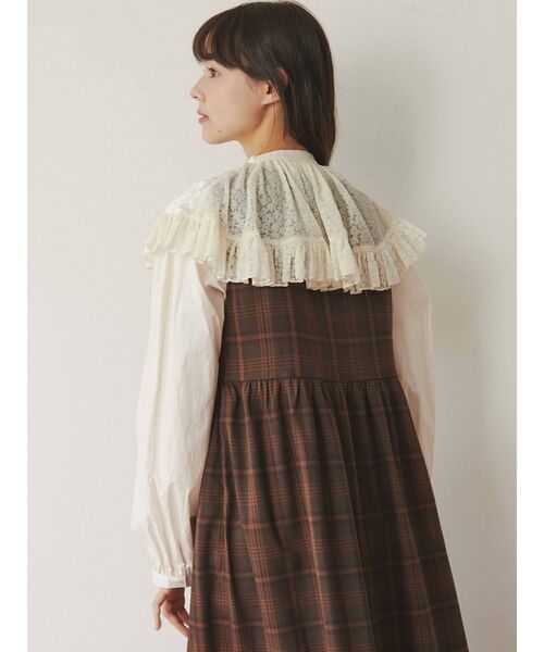 merry jenny（メリージェニー）の「チェックハートポケットワンピース（ワンピース・レディース・ベージュ/ネイビー/ブラウン・FREE）」の20枚目の写真