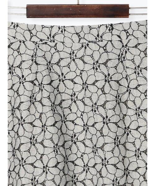 Te chichi（テチチ）の「オーバーレース刺繍スカート（スカート・レディース・ブラック/オフホワイト・SMALL/MEDIUM）」の21枚目の写真