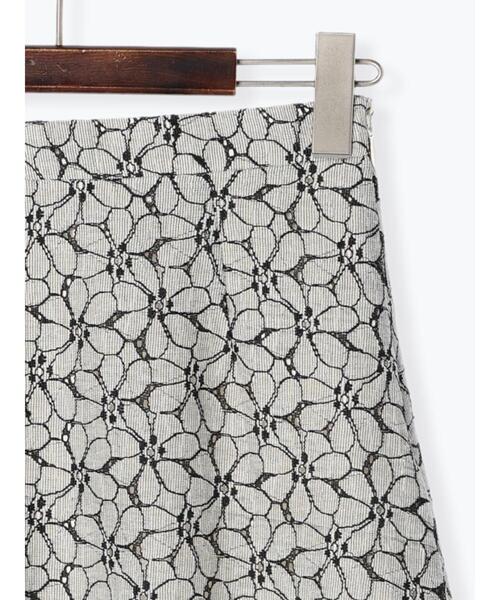 Te chichi（テチチ）の「オーバーレース刺繍スカート（スカート・レディース・ブラック/オフホワイト・SMALL/MEDIUM）」の22枚目の写真