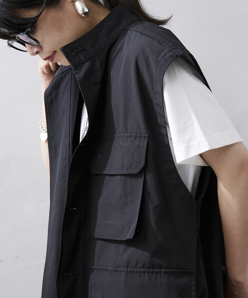 JOURNAL STANDARD relume(ジャーナルスタンダード レリューム)の「CALIFORNIA FATIGUE VEST(ベスト・メンズ・ブラック/カーキ/ナチュラル・MEDIUM/LARGE)」の7枚目の写真