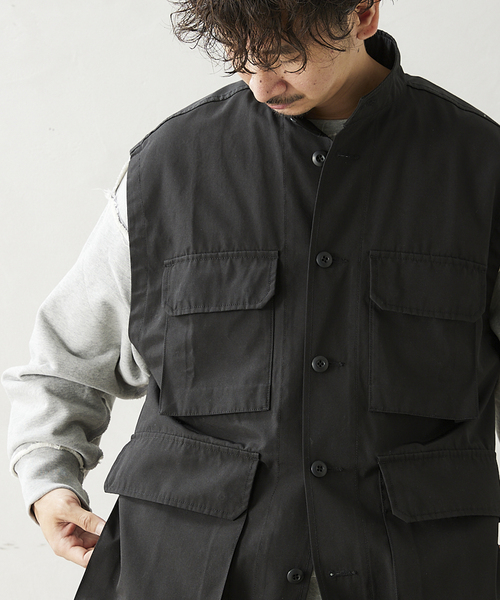JOURNAL STANDARD relume(ジャーナルスタンダード レリューム)の「CALIFORNIA FATIGUE VEST(ベスト・メンズ・ブラック/カーキ/ナチュラル・MEDIUM/LARGE)」の20枚目の写真