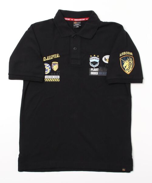 Alpha Industries(アルファインダストリーズ)の「ALPHA /アルファ MILITARY WAPPEN POLO SHIRT(ポロシャツ・メンズ・ホワイト/ブルーグレー/ブラック/ネイビー・L/XL/M)」の7枚目の写真