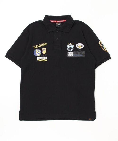 Alpha Industries(アルファインダストリーズ)の「ALPHA /アルファ MILITARY WAPPEN POLO SHIRT(ポロシャツ・メンズ・ホワイト/ブルーグレー/ブラック/ネイビー・L/XL/M)」の11枚目の写真