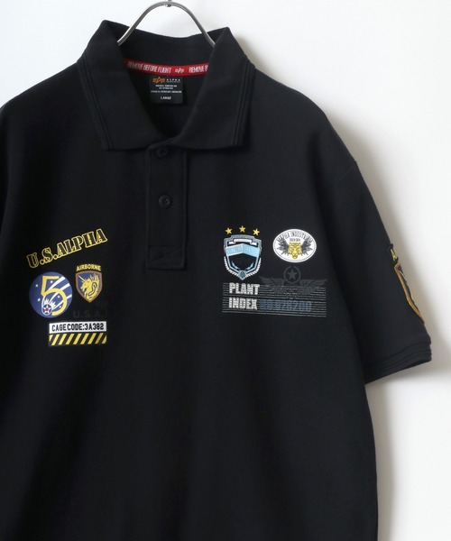 Alpha Industries(アルファインダストリーズ)の「ALPHA /アルファ MILITARY WAPPEN POLO SHIRT(ポロシャツ・メンズ・ホワイト/ブルーグレー/ブラック/ネイビー・L/XL/M)」の21枚目の写真