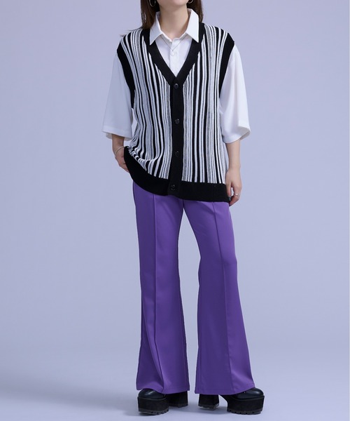 Ellno Loset(エルノロゼット)の「ストライプジレベスト(ベスト・メンズ・ブラック/ロイヤルブルー・MEDIUM/LARGE)」の17枚目の写真