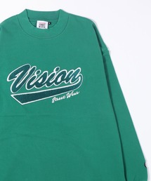 VISION STREET WEAR（ヴィジョンストリートウェア）の「【VISION STREET WEAR】ビッグシルエット ヘビーウェイトサガラ刺繍 モックネックロングスリーブTシャツ（Tシャツ/カットソー・メンズ）」