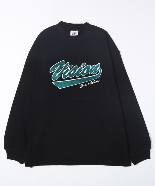 VISION STREET WEAR（ヴィジョンストリートウェア）の「【VISION STREET WEAR】ビッグシルエット ヘビーウェイトサガラ刺繍 モックネックロングスリーブTシャツ（Tシャツ/カットソー・レディース・ホワイト/ブラック/パープル/グリーン/キャメル・MEDIUM/LARGE/X-LARGE）」の15枚目の写真