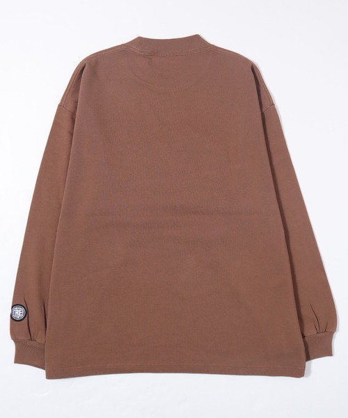 VISION STREET WEAR（ヴィジョンストリートウェア）の「【VISION STREET WEAR】ビッグシルエット ヘビーウェイトサガラ刺繍 モックネックロングスリーブTシャツ（Tシャツ/カットソー・レディース・ホワイト/ブラック/パープル/グリーン/キャメル・MEDIUM/LARGE/X-LARGE）」の14枚目の写真
