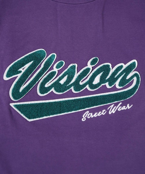 VISION STREET WEAR（ヴィジョンストリートウェア）の「【VISION STREET WEAR】ビッグシルエット ヘビーウェイトサガラ刺繍 モックネックロングスリーブTシャツ（Tシャツ/カットソー・レディース・ホワイト/ブラック/パープル/グリーン/キャメル・MEDIUM/LARGE/X-LARGE）」の12枚目の写真
