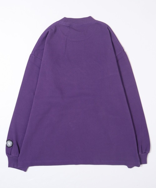 VISION STREET WEAR（ヴィジョンストリートウェア）の「【VISION STREET WEAR】ビッグシルエット ヘビーウェイトサガラ刺繍 モックネックロングスリーブTシャツ（Tシャツ/カットソー・レディース・ホワイト/ブラック/パープル/グリーン/キャメル・MEDIUM/LARGE/X-LARGE）」の19枚目の写真