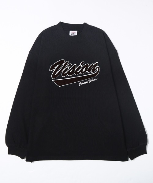 VISION STREET WEAR（ヴィジョンストリートウェア）の「【VISION STREET WEAR】ビッグシルエット ヘビーウェイトサガラ刺繍 モックネックロングスリーブTシャツ（Tシャツ/カットソー・レディース・ホワイト/ブラック/パープル/グリーン/キャメル・MEDIUM/LARGE/X-LARGE）」の6枚目の写真