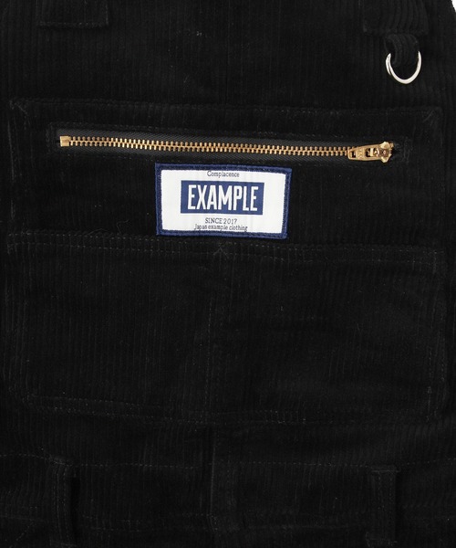 EXAMPLE（エグザンプル）の「EXAMPLE PATCH CORDUROY OVERALL（サロペット/オーバーオール・メンズ・ブラウン/ブラック/グリーン・XL/M/L）」の13枚目の写真