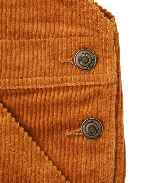 EXAMPLE（エグザンプル）の「EXAMPLE PATCH CORDUROY OVERALL（サロペット/オーバーオール・メンズ・ブラウン/ブラック/グリーン・XL/M/L）」の5枚目の写真