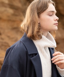 ハーフジップビッグニット