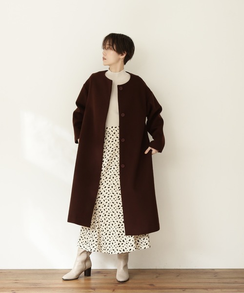 N.(N. Natural Beauty Basic)(エヌエヌナチュラルビューティーベーシック)の「アニマルペイントプリントマキシスカート(スカート・レディース・ブラック系その他/ホワイト系その他/イエロー系その他・MEDIUM/SMALL)」の7枚目の写真