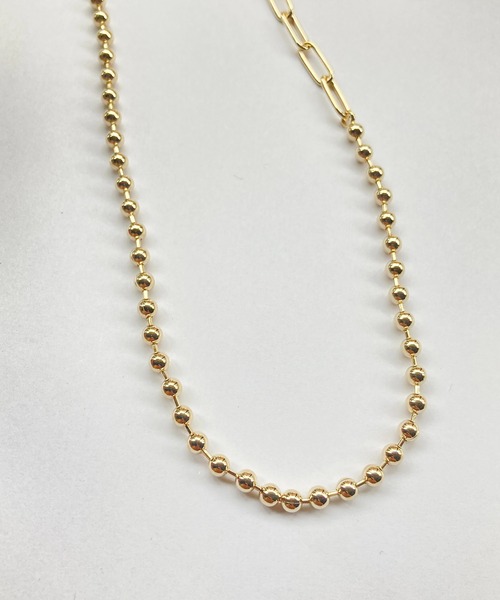 ｔｏｌｅｎｅ（トレネ）の「ボールチェーン リンクチェーンMIX ロングネックレス（ネックレス・レディース・A・ONE SIZE）」の3枚目の写真