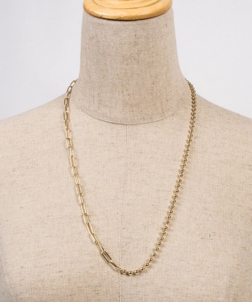 ｔｏｌｅｎｅ（トレネ）の「ボールチェーン リンクチェーンMIX ロングネックレス（ネックレス・レディース・A・ONE SIZE）」の9枚目の写真