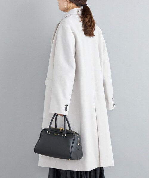 SHIPS(シップス)の「チェスターコート 22FW◆(チェスターコート・レディース・ライトグレー/ネイビー/ブラウン/サックスブルー・40/38/36)」の17枚目の写真