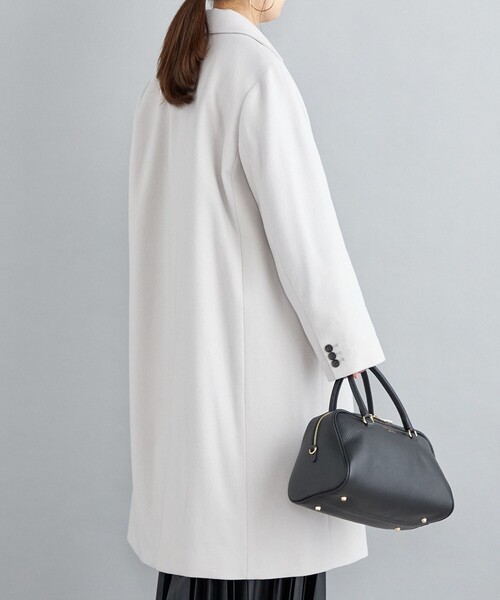 SHIPS(シップス)の「チェスターコート 22FW◆(チェスターコート・レディース・ライトグレー/ネイビー/ブラウン/サックスブルー・40/38/36)」の18枚目の写真