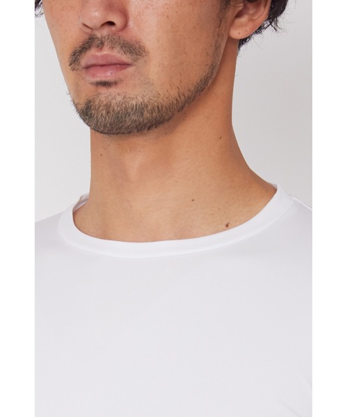 TORNADO MART(トルネードマート)の「HIGH ST. GOLF∴HSGロゴ クルーネックカットソー <AdE>(Tシャツ/カットソー・メンズ・ホワイト/ネイビー・MEDIUM/LARGE/LL)」の3枚目の写真