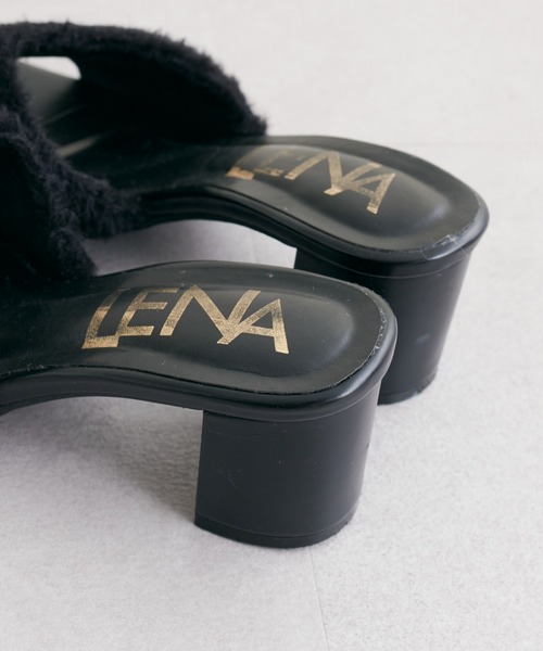 natural couture（ナチュラルクチュール）の「2022AWアイテム/今季注目の主役級アイテム ファーヒールサンダル（サンダル・レディース・ブラック/ベージュ・MEDIUM/LARGE/X-LARGE/SMALL）」の6枚目の写真