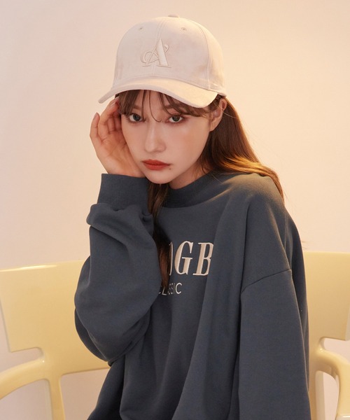 ANDGEEBEE（アンジービー）の「UNISEX ベロアロゴキャップ（キャップ・レディース・ブラック/ベージュ・FREE）」の10枚目の写真