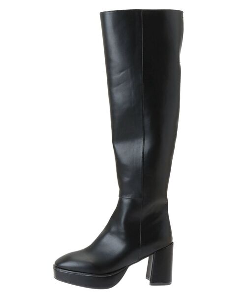 dazzlin（ダズリン）の「ニーハイロングブーツ（ブーツ・レディース・ベージュ/ブラック・MEDIUM/LARGE）」の5枚目の写真